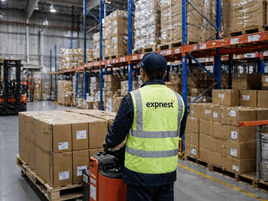 Expnest warehouse and logistics services for international freight forwarding
